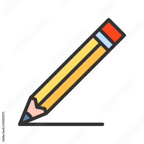 Pencil icon vector image. Suitable for mobile apps, web apps and print media.