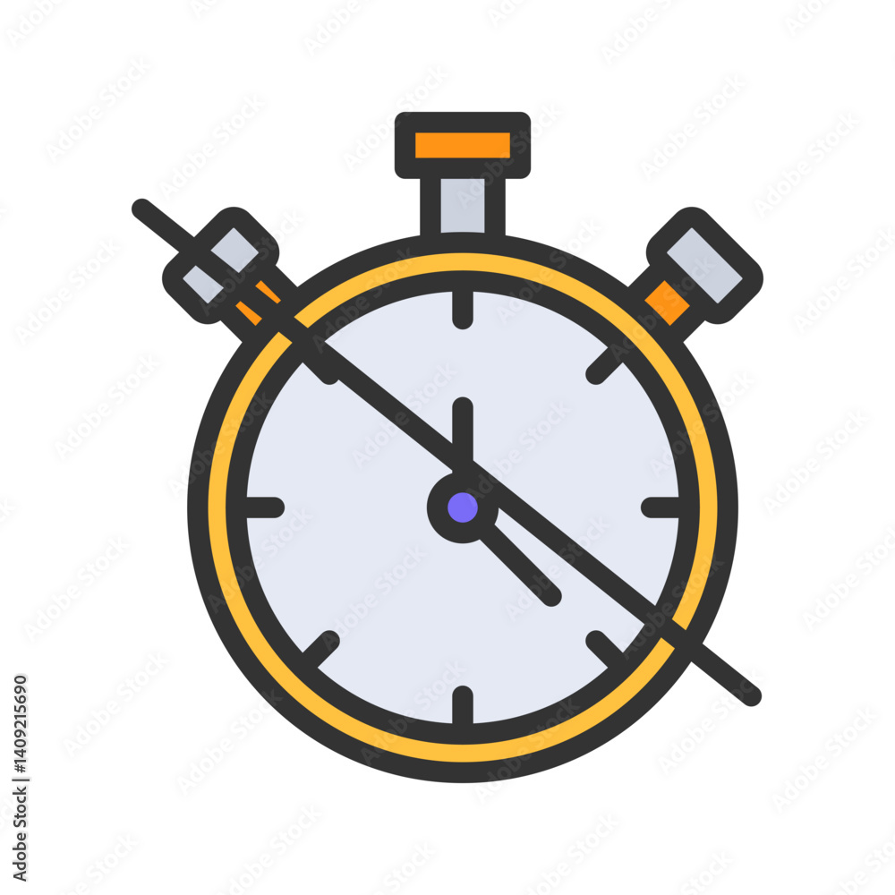 Timer Off icon vector image. Suitable for mobile apps, web apps and print media.