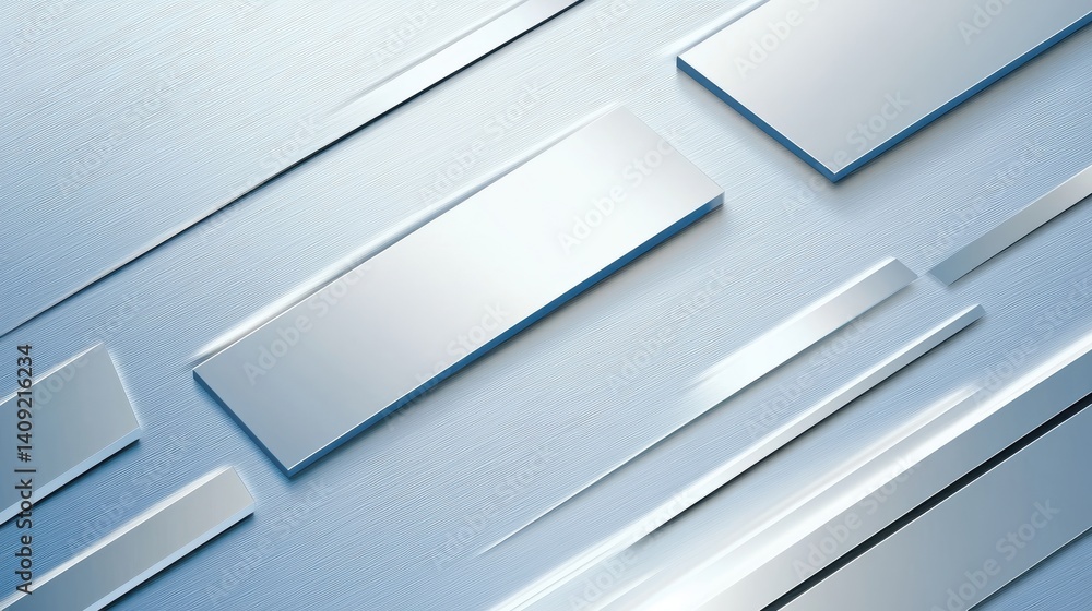 A close-up view of brushed aluminum texture, with fine grooves creating a subtle, contemporary pattern ideal for sleek designs.