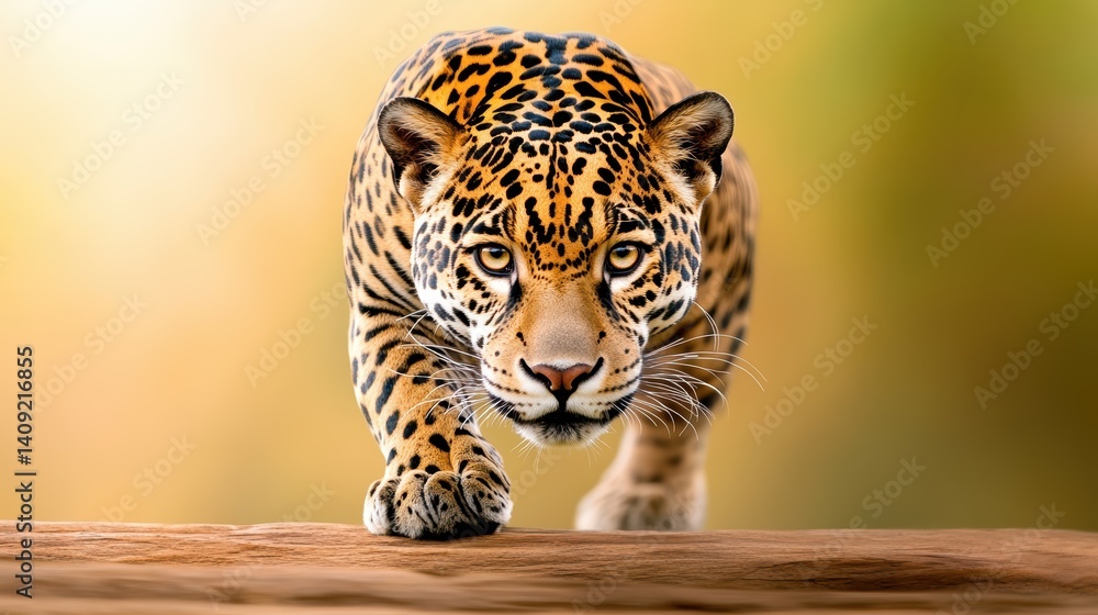A shot of jaguar coat with its smooth texture and unique dark spots, exuding the strength and beauty of this iconic predator.