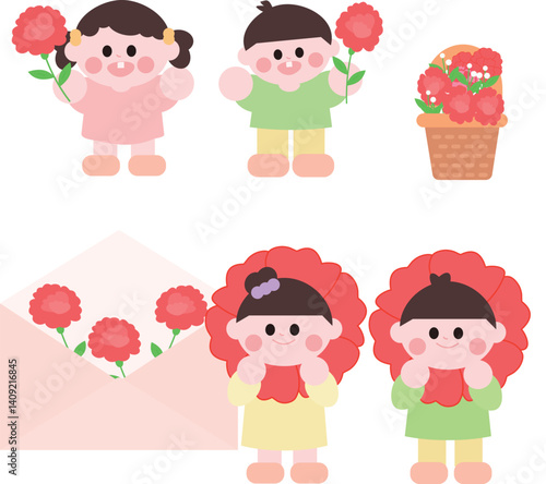 카네이션 모음집 템플릿