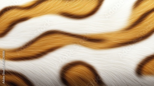 Obraz na płótnie A seamless tiger skin pattern showing bold, contrasting stripes and the rich texture of the fur, ideal for fashion or wildlife-themed designs. w salonie