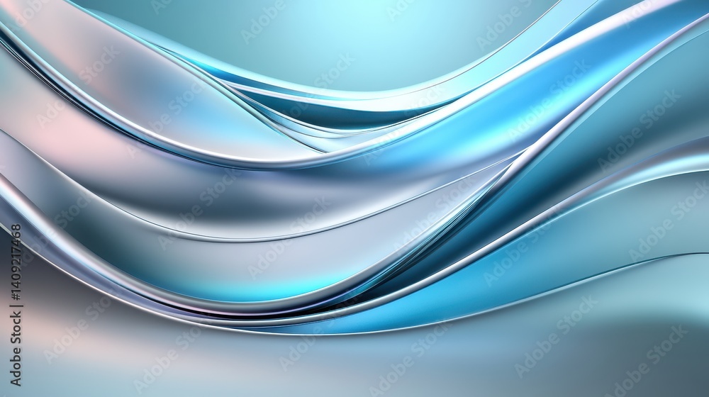 A close-up of a smooth, metallic texture graphic with futuristic highlights, perfect for technology-focused design projects, website backgrounds, or digital interfaces.