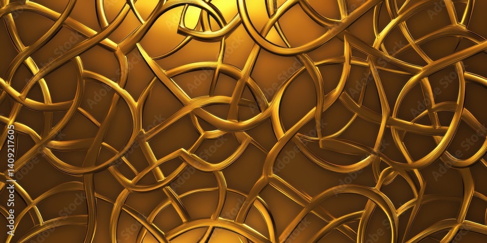 abstract All Ireland gold pattern background