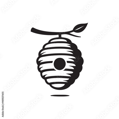 vector illustration of a bee hive