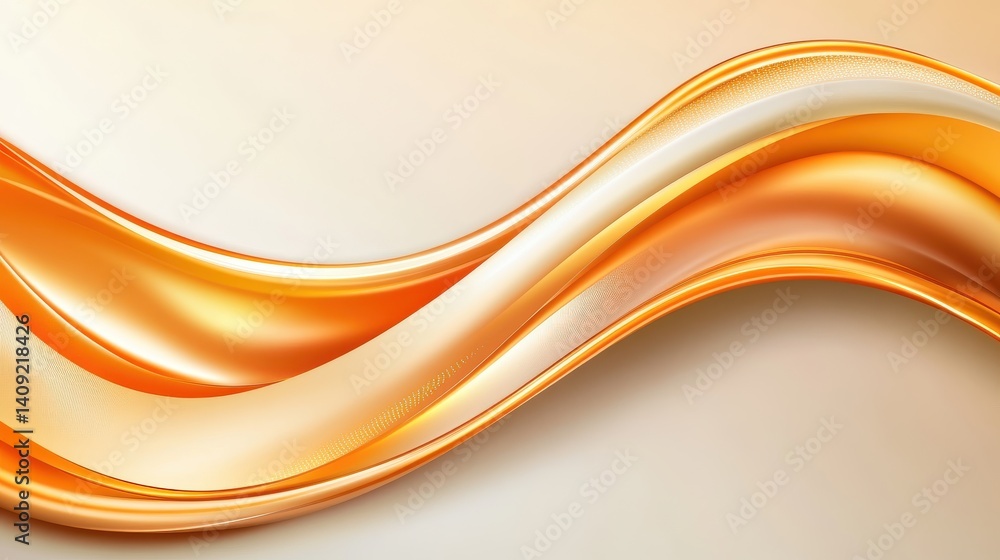 Abstract copper background with smooth gradients, blending warm orange and golden tones for a luxurious feel.