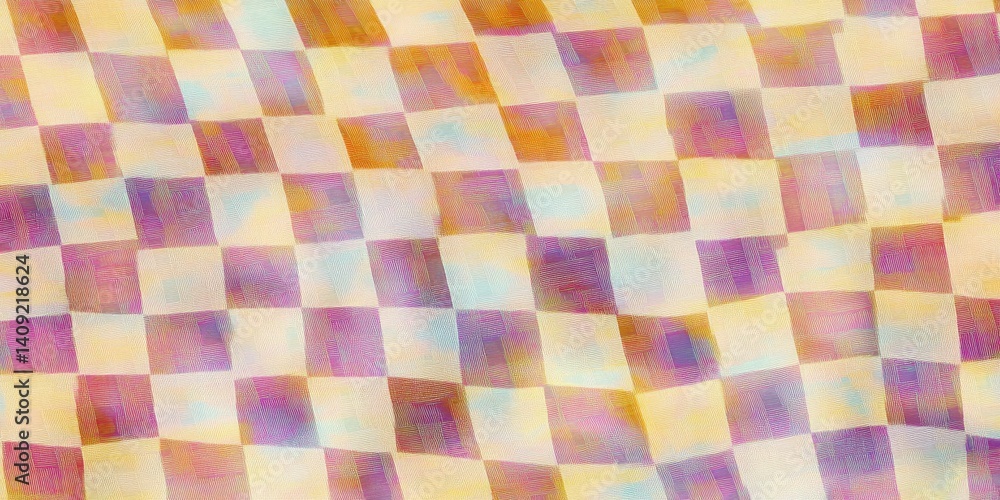Abstract checkerboard pattern background, neatly woven, smooth, soft and charming.