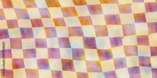 Obraz na płótnie Abstract checkerboard pattern background, neatly woven, smooth, soft and charming. w salonie