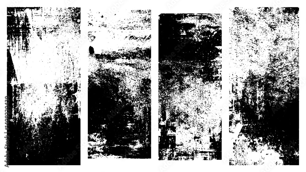 Collection of big grunge texture set. Grunge overlay textures with dust grain isolated on white background. Abstract white and black texture of a grunge concrete dust wall, Distressed paint texture. Collection of big grunge texture set. Grunge overlay textures with dust grain isolated on white background. Abstract white and black texture of a grunge concrete dust wall, Distressed paint texture.