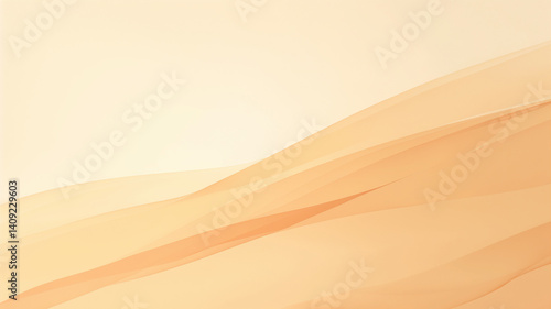 Soft, flowing abstract background with gradient transition in warm peach tones, creating serene and calming atmosphere. Ideal for various design projects