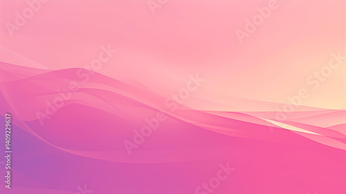 soft abstract background featuring gradient transition of pink and purple hues, creating serene and calming atmosphere. gentle waves evoke sense of tranquility and beauty