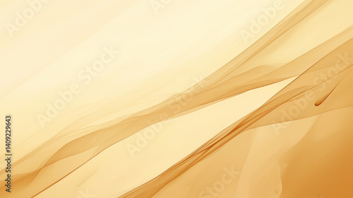 smooth abstract background featuring gradient transition of warm beige and soft orange hues, creating serene and calming atmosphere. flowing lines evoke sense of tranquility and elegance
