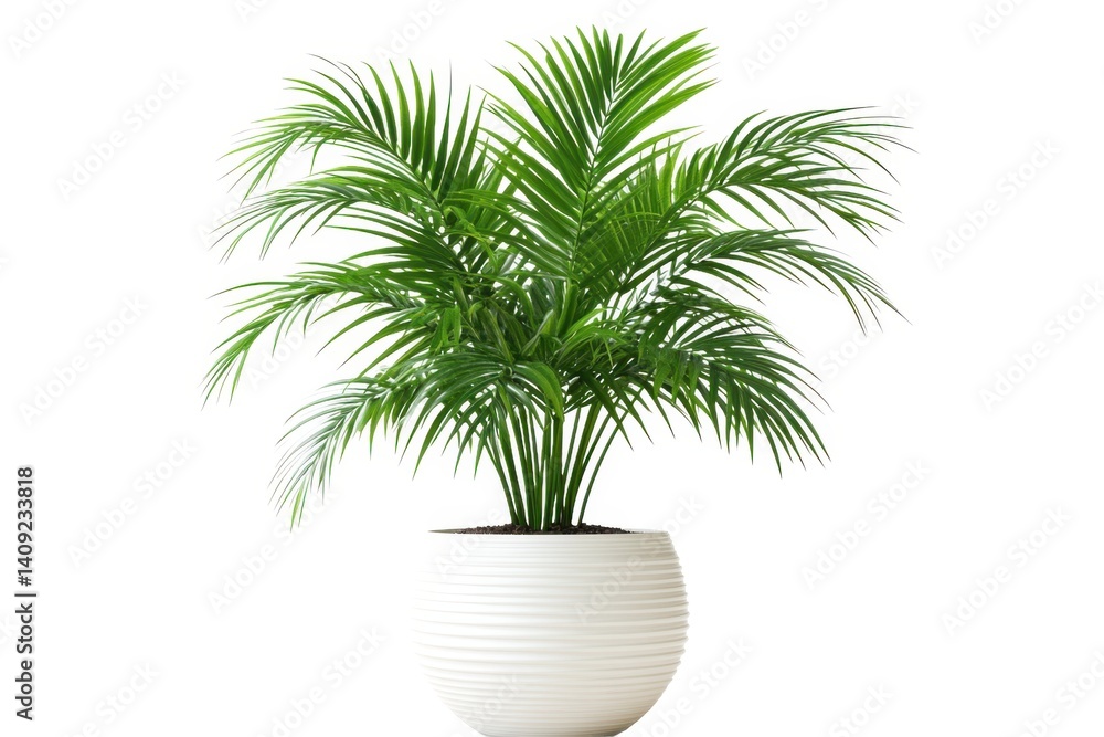 Palm tree in pot, isolated on white background csvgen Palm tree in pot, isolated on white background csvgen