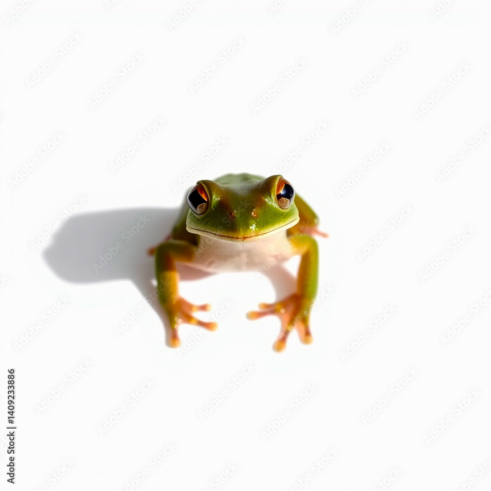 Obraz premium frog on white background