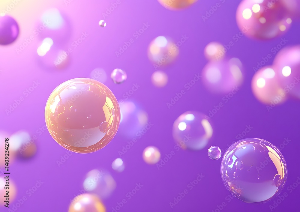 Abstract spheres, soft colours Abstract spheres, soft colours