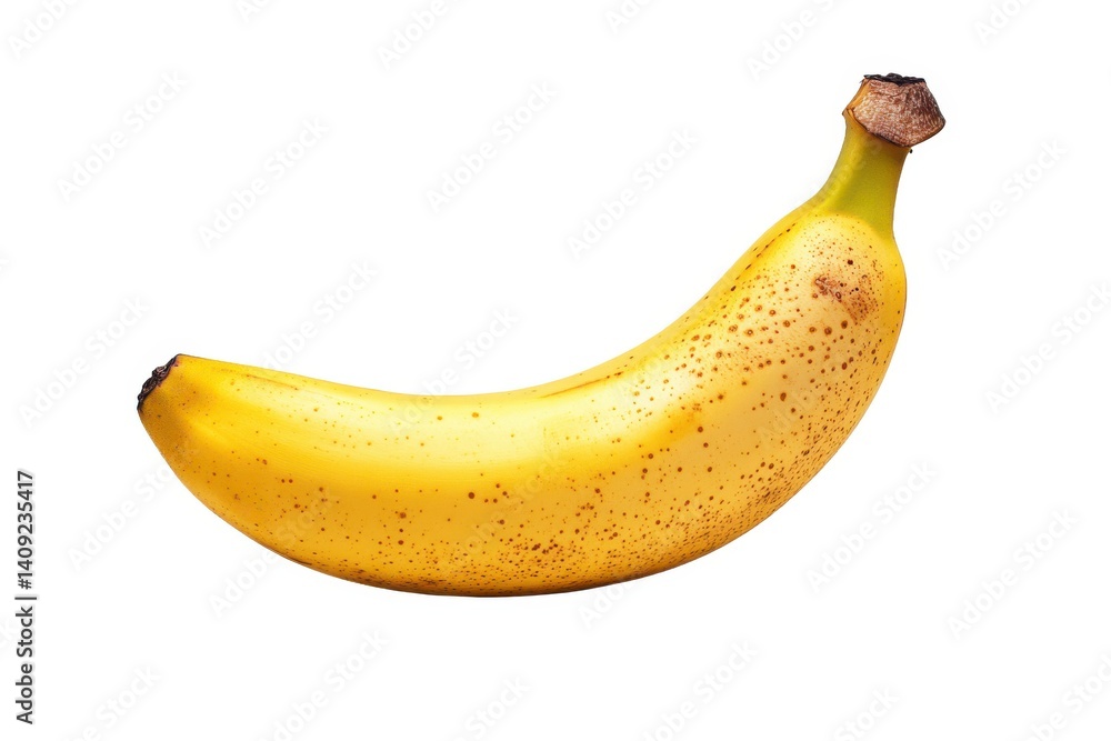 Single ripe banana fruit closeup on white background csvgen Single ripe banana fruit closeup on white background csvgen