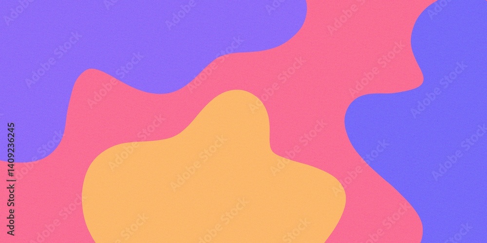 Cute abstract background with pastel colorful waves