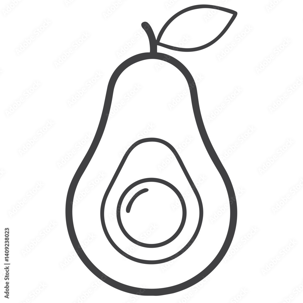 Avocado Icon for Healthy Food Apps, Nutrition Blogs, Recipe Websites, Vegan Restaurant Menus, and Wellness Content Avocado Icon for Healthy Food Apps, Nutrition Blogs, Recipe Websites, Vegan Restaurant Menus, and Wellness Content