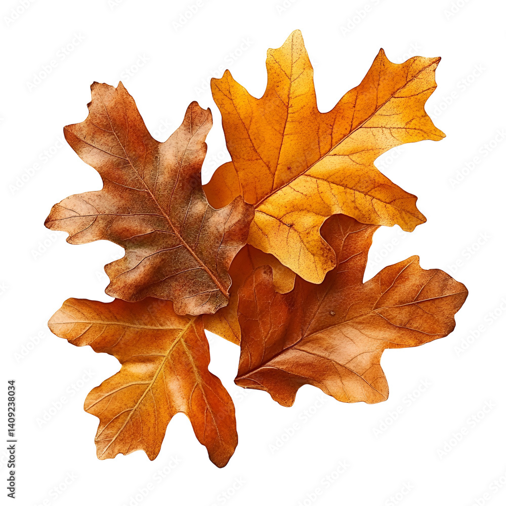 Autumn Oak Leaves Dark Background Nature Fall Colors, Autumn Oak Leaves Dark Background Nature Fall Colors,