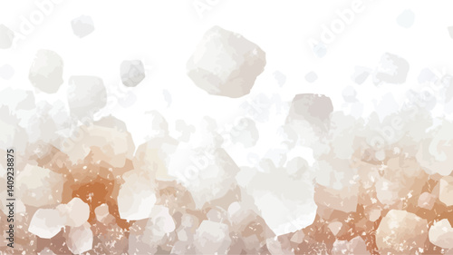 Close-up shot of numerous translucent crystals, varying in shades of white, beige, and light brown.  Crystals appear to be slightly out of focus, creating a soft, diffused effect