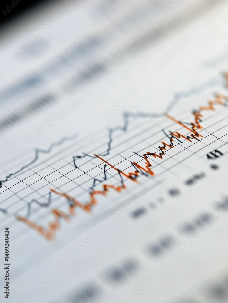 Abstract financial data analysis chart depicting market trends and projections Abstract financial data analysis chart depicting market trends and projections