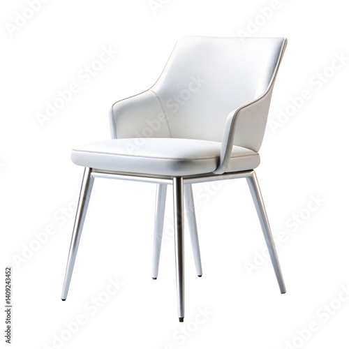 Wallpaper Mural Comfortable upholstered chair with armrests and elegant design perfect for home office or dining space Torontodigital.ca