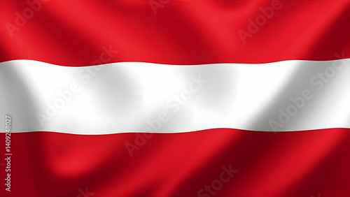 A close up of the austrian flag waving gently in the wind with vibrant red and white colors displayed Free Download A close up of the austrian flag waving gently in the wind with vibrant red and white colors displayed - GFXLoad