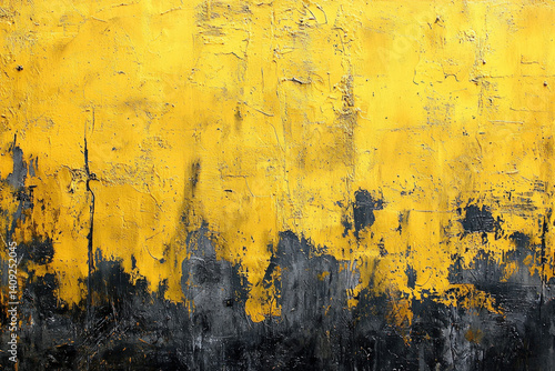 A striking yellow grunge ba...