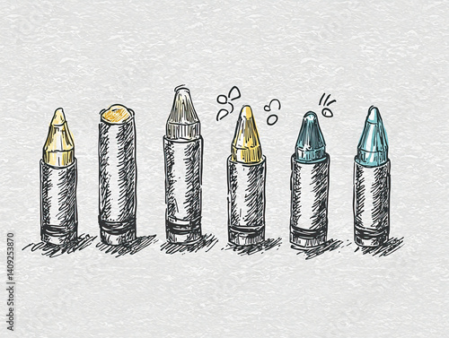 Crayon sketch: A playful il...