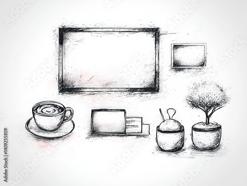 Web design sketch: An artis...