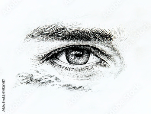 Eye sketch: A detailed repr...