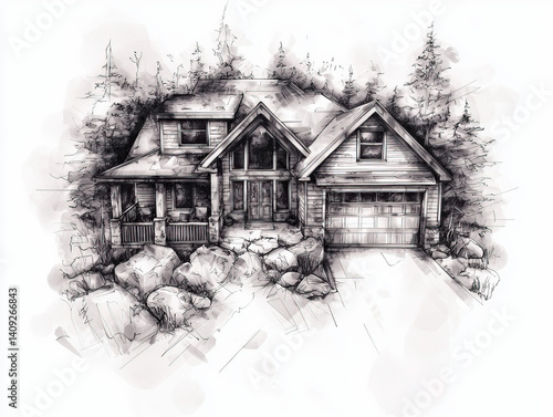 Home sketch: A cozy illustr...