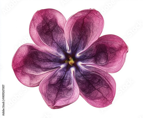 lilac flower isolated