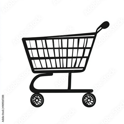 shopping cart silhouette , ...