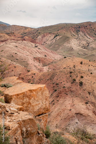 Obraz na płótnie red rocks in the desert w salonie