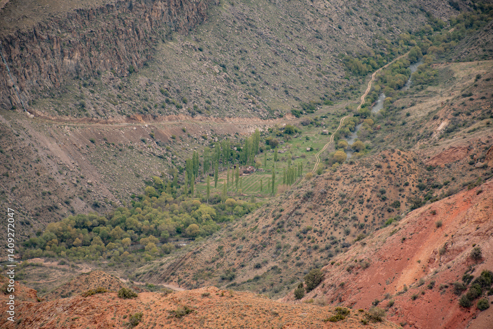 landscape of the mountains