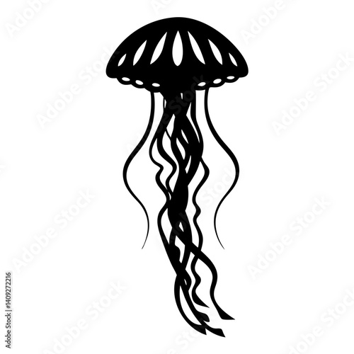 Tableau sur toile vector illustration of jellyfish
