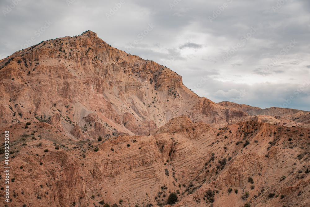 mountain landscape with clouds