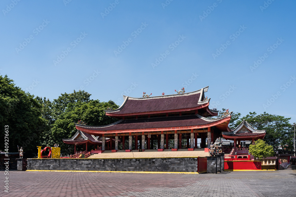 Fototapeta premium Panggung sangga buwana stage showing traditional javanese architecture in taman sari water castle