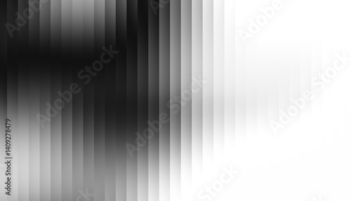 Fractal Glass Gradient Texture. Reed vertical lines patterned glass, overlay with transparent background. Universal monochrome black background stylish gradient