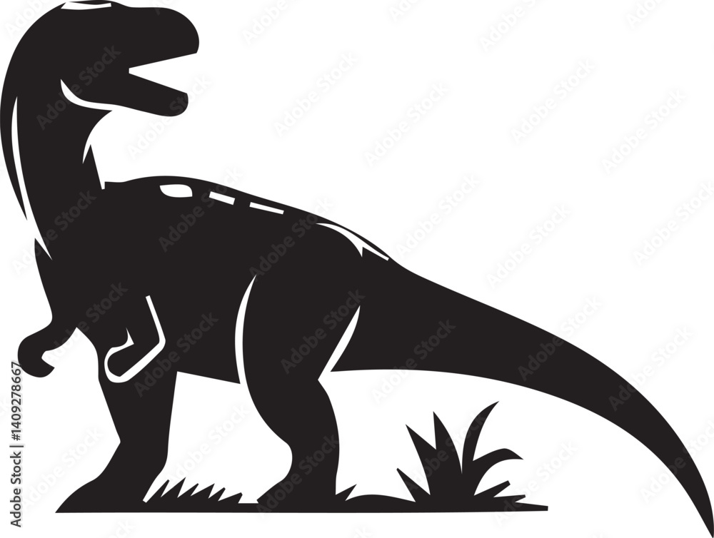 Obraz premium A Dinosaur Vector Art Illustration EPS File 