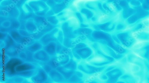 Water background. Pool, Swim, Wave, Ocean effect. Blue water in the swimming pool with light reflections. Blue color and blur glowing, gradient