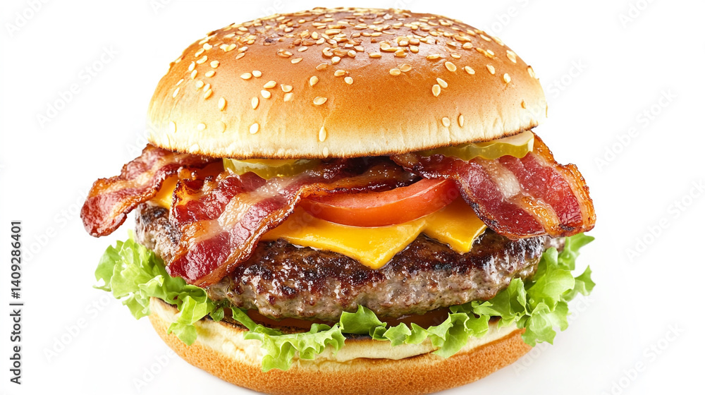 hamburger on white hamburger on white