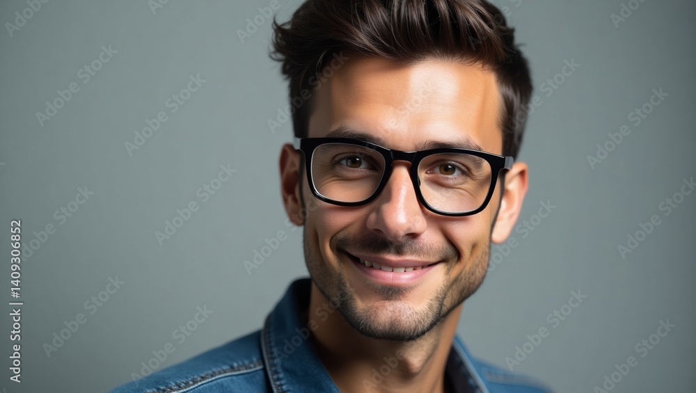 Smiling Man in Glasses - Portrait Photography Smiling Man in Glasses - Portrait Photography
