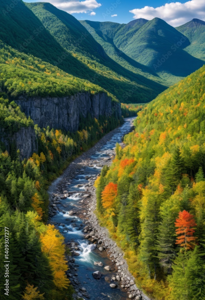 Obraz premium Panorama of Jacques-Cartier National Park