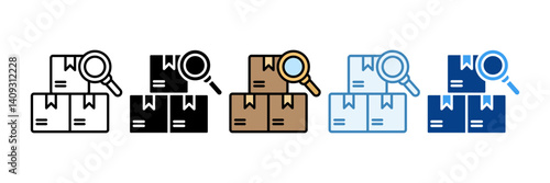 Quality Inspection  Icon Set Multiple Style Collection