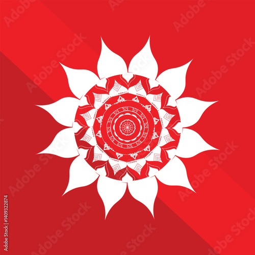 Arte de mandala colorido para decoración