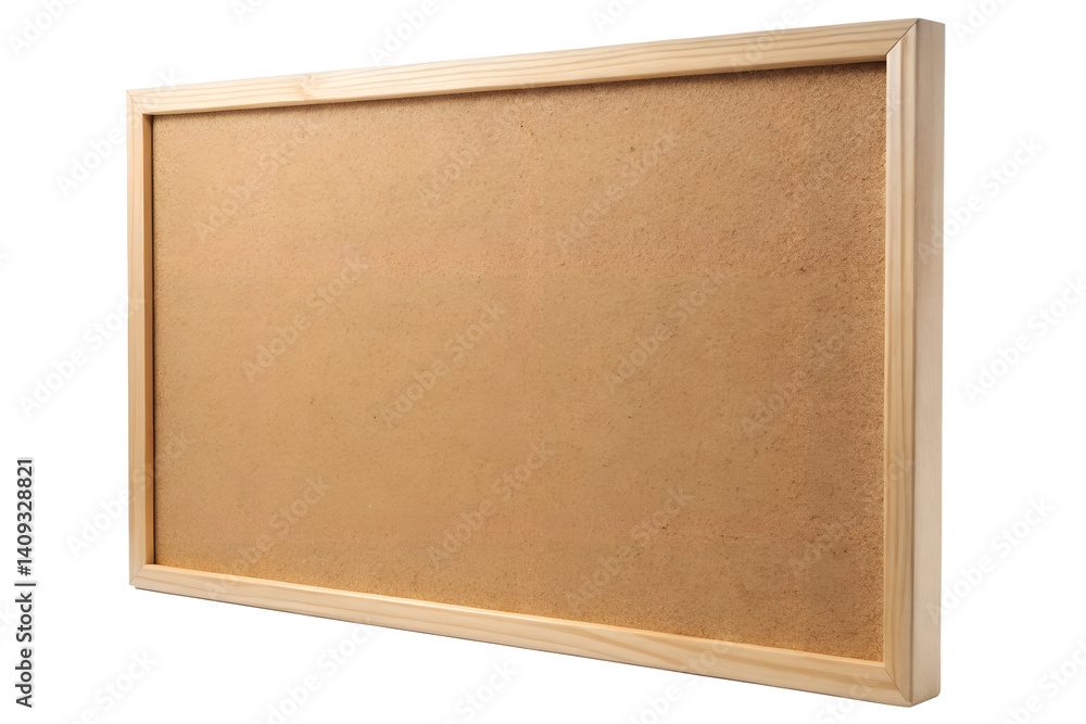 Framed bulletin board blank isolated on transparent background. Framed bulletin board blank isolated on transparent background.