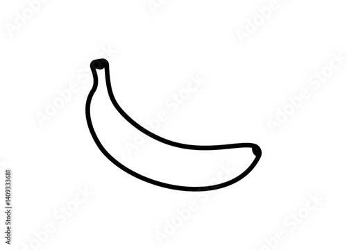 Collection of banana icon vector set illustration—solid, outline.