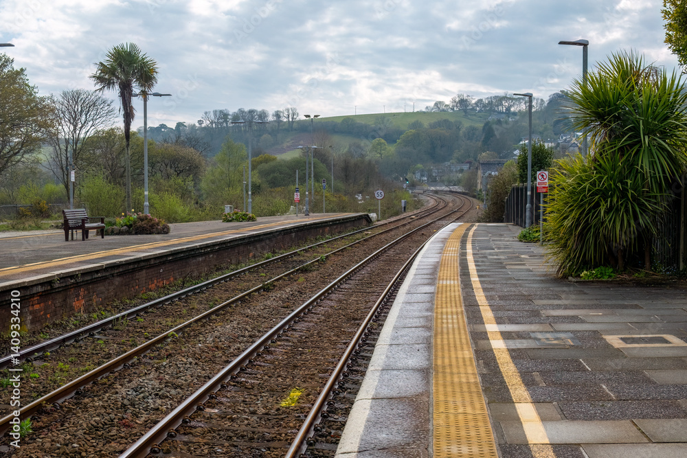 Obraz premium Lostwithiel train station cornwall uk 